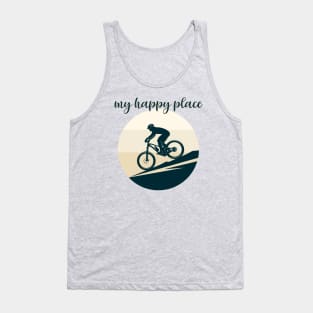 Biking Is My Happy Place Tank Top